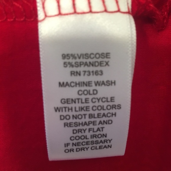 Cupid, size sm red blouse - Picture 3 of 3